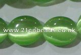 CCT704 15 inches 10*12mm oval cats eye beads wholesale