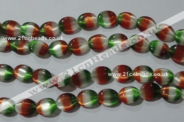 CCT706 15 inches 10*12mm oval cats eye beads wholesale
