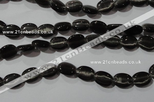 CCT708 15 inches 10*12mm oval cats eye beads wholesale