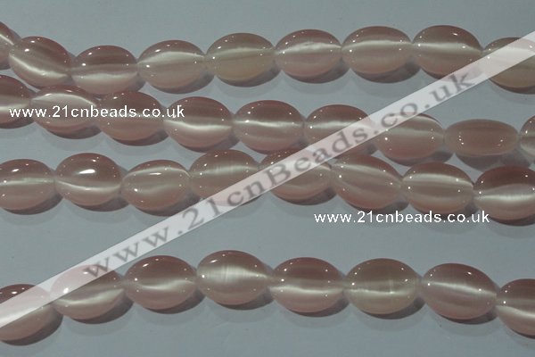 CCT724 15 inches 10*14mm oval cats eye beads wholesale