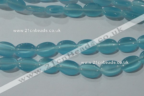 CCT729 15 inches 10*14mm oval cats eye beads wholesale