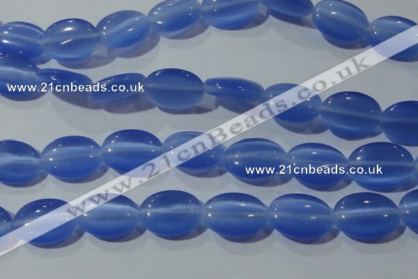 CCT730 15 inches 10*14mm oval cats eye beads wholesale