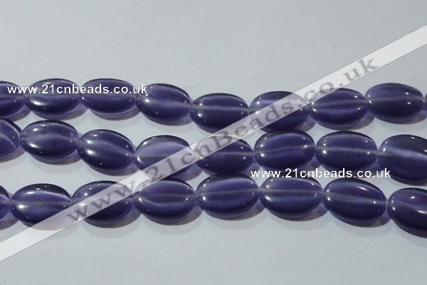 CCT731 15 inches 10*14mm oval cats eye beads wholesale