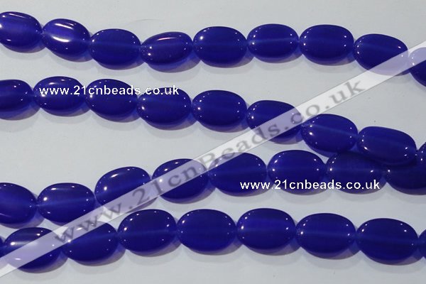 CCT732 15 inches 10*14mm oval cats eye beads wholesale