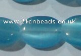 CCT752 15 inches 11*15mm oval cats eye beads wholesale