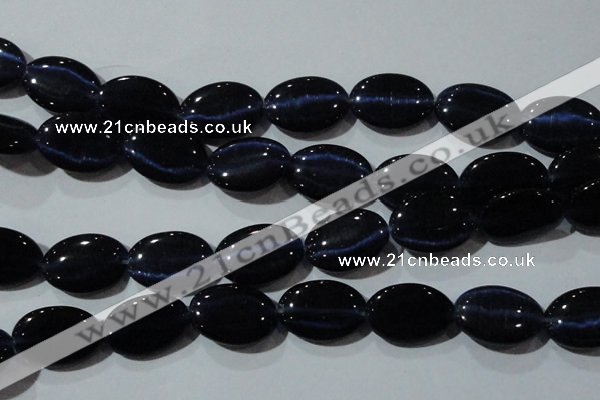 CCT754 15 inches 11*15mm oval cats eye beads wholesale