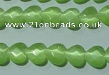 CCT965 15 inches 10*10mm faceted heart cats eye beads wholesale