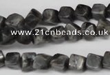 CCU100 15.5 inches 6*6mm cube black labradorite beads wholesale