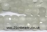 CCU1001 15 inches 4mm faceted cube moonstone beads