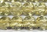 CCU1050 15 inches 8mm faceted cube citrine beads