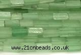 CCU1087 15 inches 2*4mm cuboid green aventurine jade beads