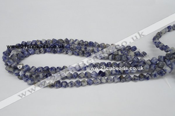 CCU109 15.5 inches 6*6mm cube sodalite gemstone beads wholesale