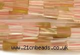 CCU1095 15 inches 2*4mm cuboid cherry quartz beads