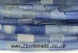 CCU1105 15 inches 2*4mm cuboid blue aventurine beads