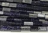 CCU1112 15 inches 2*4mm cuboid blue goldstone beads