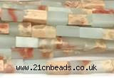 CCU1117 15 inches 2*4mm cuboid imitation sea sediment jasper beads