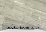 CCU1131 15 inches 4*13mm cuboid white crystal beads