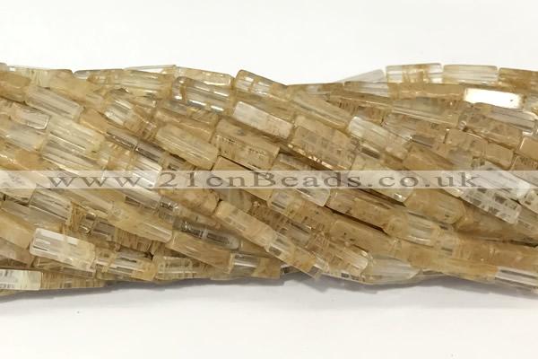 CCU1140 15 inches 4*13mm cuboid cherry quartz beads