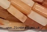 CCU1158 15 inches 4*13mm cuboid agate beads