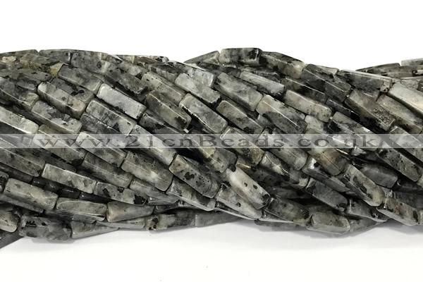 CCU1164 15 inches 4*13mm cuboid black labradorite beads