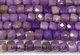 CCU1326 15 inches 2.5mm faceted cube phosphosiderite beads