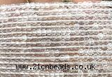 CCU1600 15 inches 2.5mm faceted cube white crystal beads
