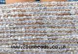CCU1619 15 inches 2.5mm faceted cube topaz quartz beads