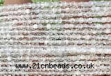 CCU1630 15 inches 2.5mm faceted cube white moonstone beads