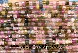 CCU1643 15 inches 2.5mm faceted cube tourmaline gemstone beads