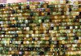 CCU1644 15 inches 2.5mm faceted cube yellow & green tourmaline beads