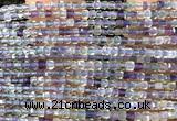 CCU1664 15 inches 2.5mm faceted cube fluorite beads wholesale