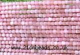 CCU1670 15 inches 2.5mm faceted cube Chinese pink opal beads