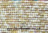 CCU1672 15 inches 2.5mm faceted cube yellow opal beads wholesale