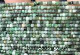 CCU1683 15 inches 2.5mm faceted cube emerald beads wholesale