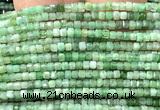 CCU1684 15 inches 2.5mm faceted cube emerald gemstone beads