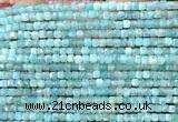 CCU1690 15 inches 2.5mm faceted cube amazonite gemstone beads