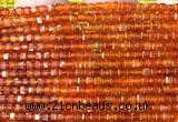 CCU1699 15 inches 2.5mm faceted cube red agate beads