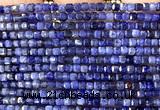 CCU1716 15 inches 2.5mm faceted cube sodalite gemstone beads