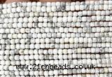 CCU1720 15 inches 2.5mm faceted cube white howlite turquoise beads