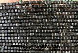 CCU1726 15 inches 2.5mm faceted cube rainbow obsidian beads