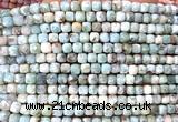 CCU1914 15 inches 4mm faceted cube larimar gemstone beads