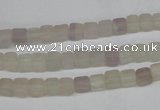 CCU22 15.5 inches 5*5mm cube rainbow fluorite beads wholesale