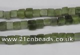 CCU28 15.5 inches 5*5mm cube Canadian jade beads wholesale