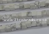 CCU302 15.5 inches 4*4mm cube white howlite beads wholesale