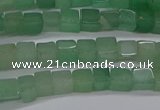 CCU307 15.5 inches 4*4mm cube green aventurine beads wholesale