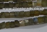 CCU311 15.5 inches 4*4mm cube labradorite beads wholesale