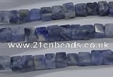 CCU314 15.5 inches 4*4mm cube sodalite beads wholesale