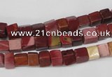 CCU35 15.5 inches 5*5mm cube mookaite beads wholesale