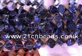 CCU401 15.5 inches 8*10mm - 14*16mm cube smoky quartz beads