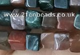 CCU459 15.5 inches 4*4mm cube Indian agate beads wholesale